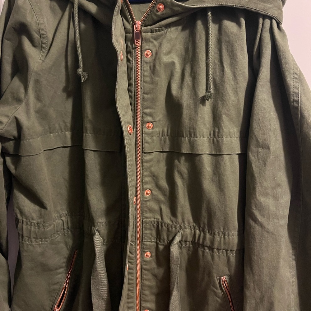 Women St. John’s Bay hooded utility jacket